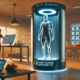Scanner del corpo 3D per analisi estetica e medica presso Pecom, tecnologia avanzata per scansioni corporee precise in ambienti clinici e benessere.