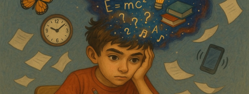 Bambino in classe